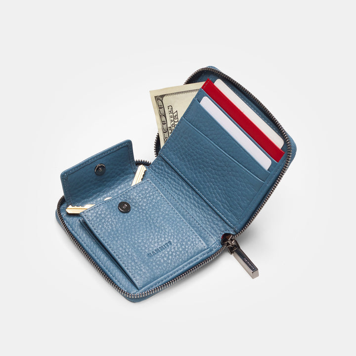 HAMMITT 5 NORTH WALLET - CURATED BLUE/GUNMETAL