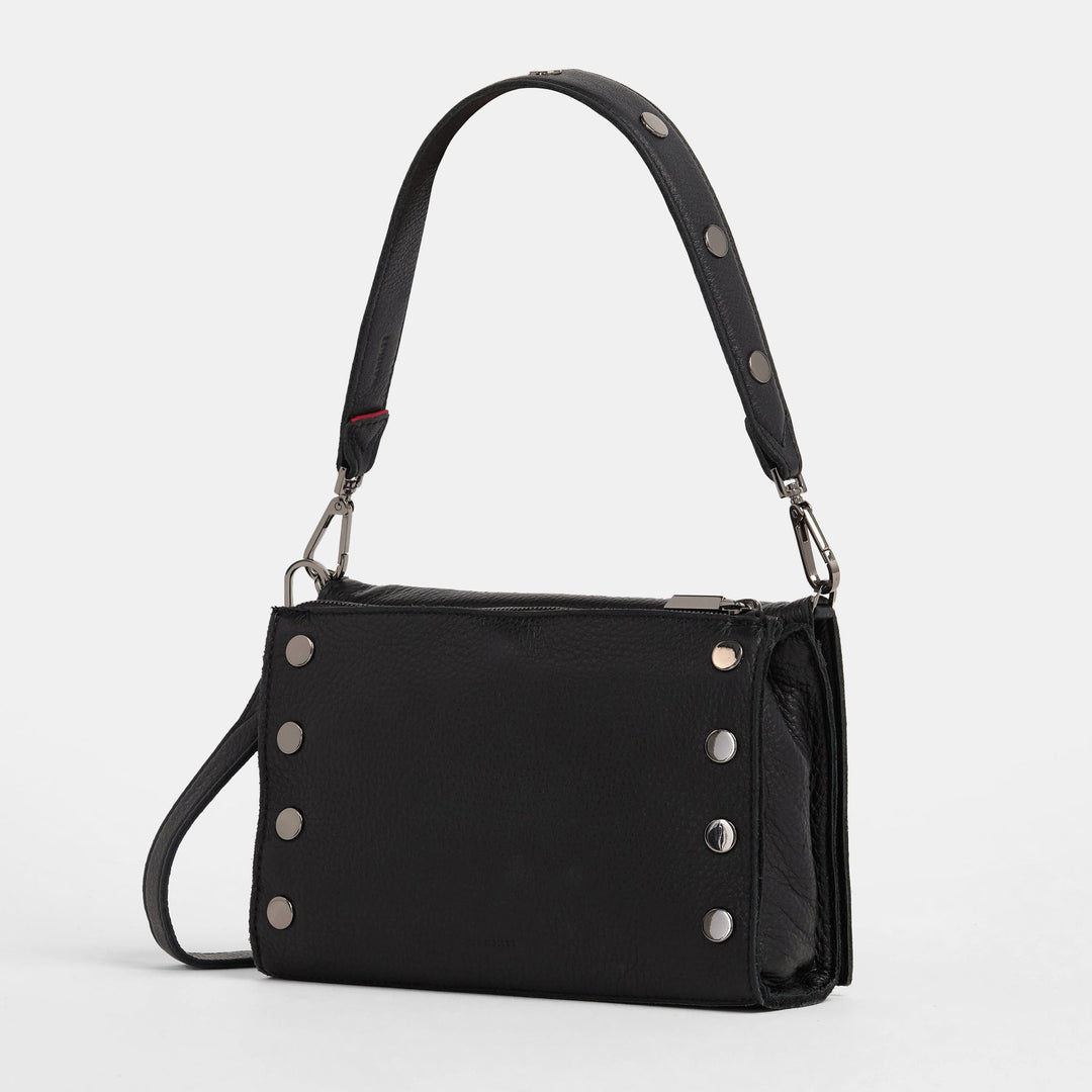 HAMMITT MONTANA CLUTCH SMALL - BLACK LUGANO/GUNMETAL