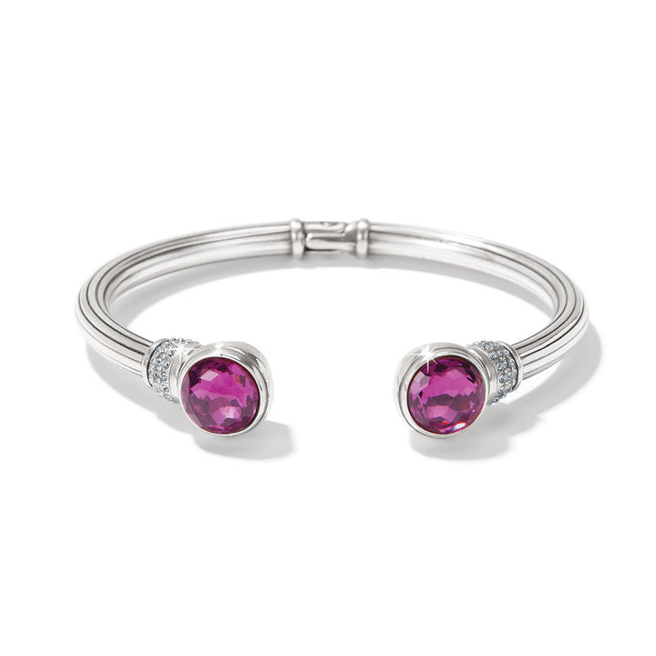 MERIDIAN AURORA PETITE HINGE BANGLE - AMETHYST