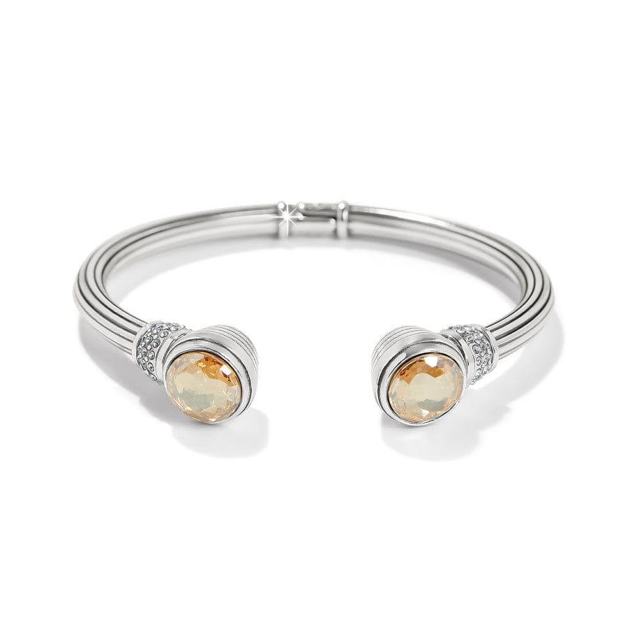 MERIDIAN AURORA PETITE HINGE BANGLE - SILVER-GOLDEN