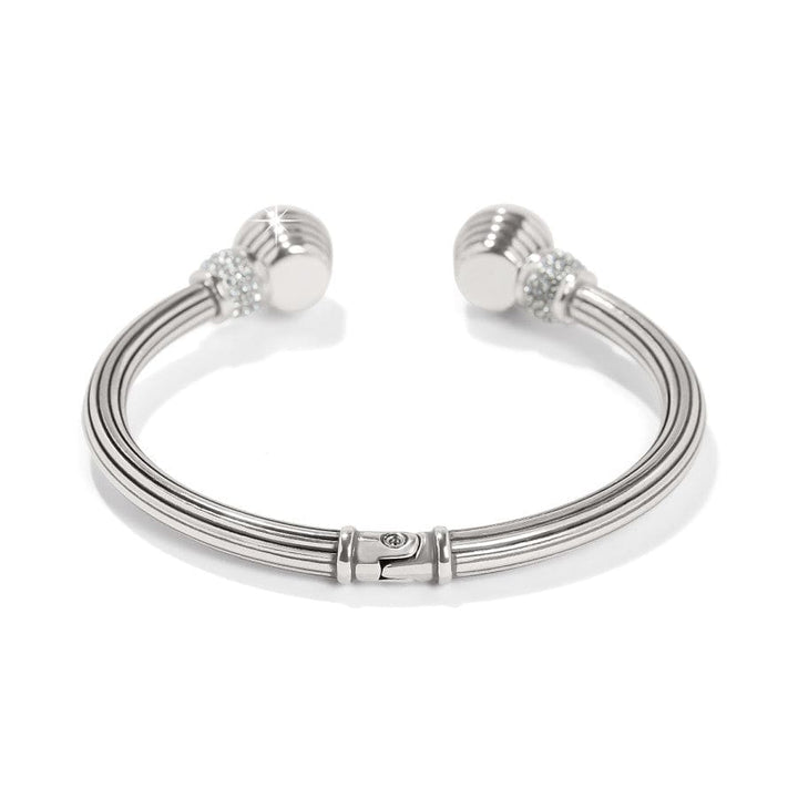 MERIDIAN AURORA PETITE HINGE BANGLE - SILVER