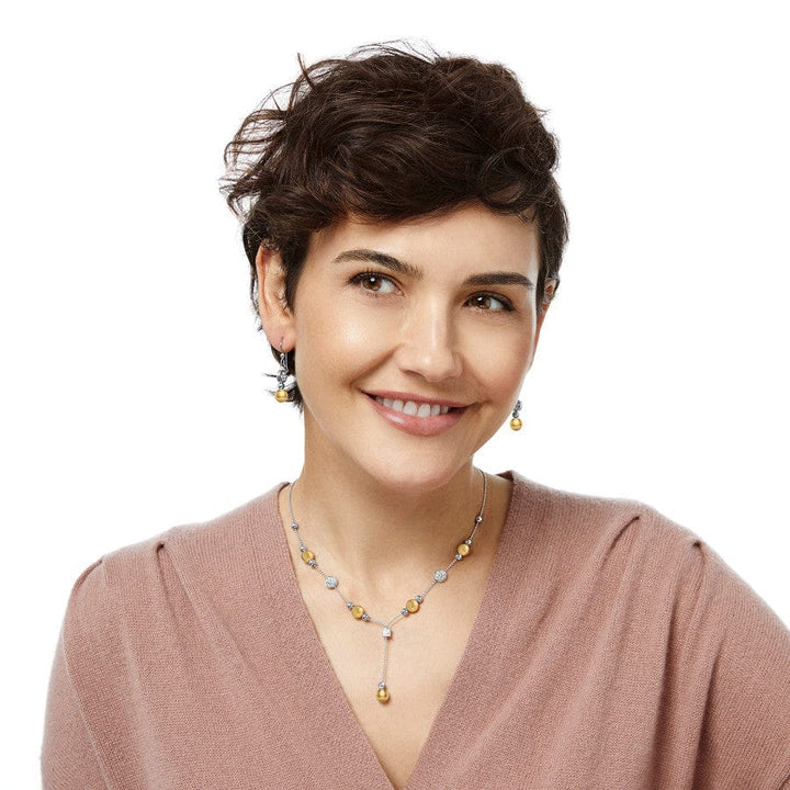 MERIDIAN PRIME Y NECKLACE - SILVER-GOLD