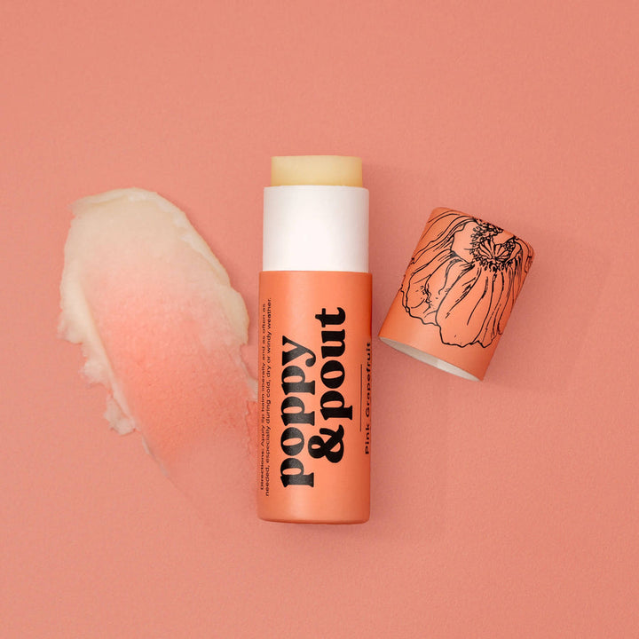 POPPY & POUT LIP BALM - PINK GRAPEFRUIT