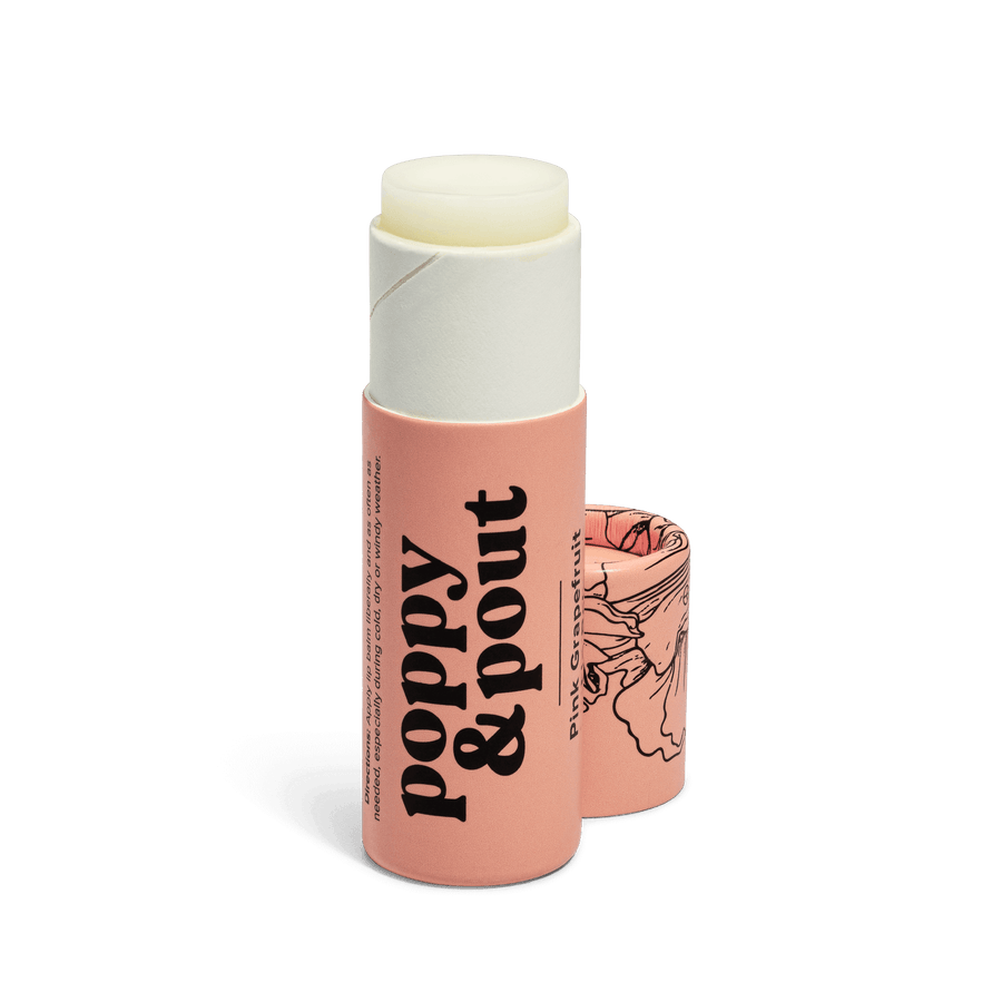 POPPY & POUT LIP BALM - PINK GRAPEFRUIT