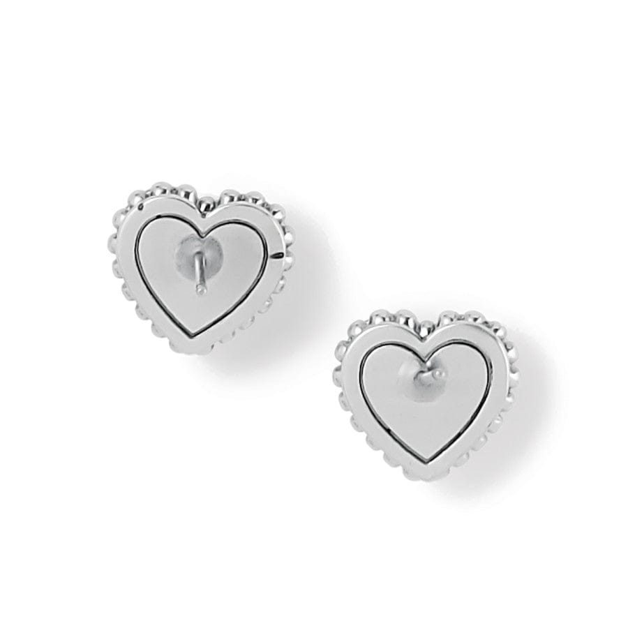 PRETTY TOUGH PETITE HEART POST EARRINGS - SILVER