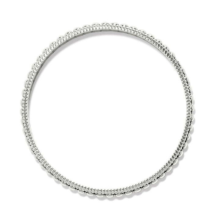 PRETTY TOUGH PIERCED SLIM BANGLE - SILVER