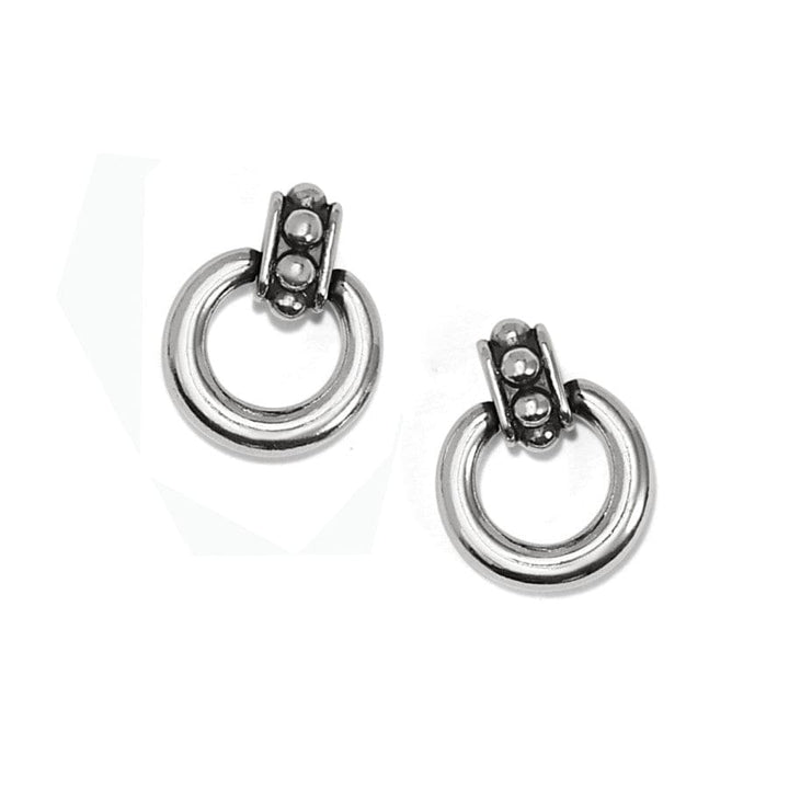 PRETTY TOUGH STUD PETITE POST DROP EARRINGS - SILVER