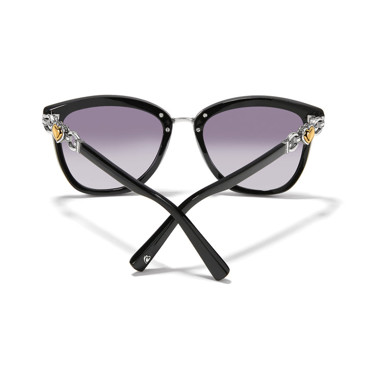 PRETTY TOUGH TWO TONE HEART SUNGLASSES - BLACK