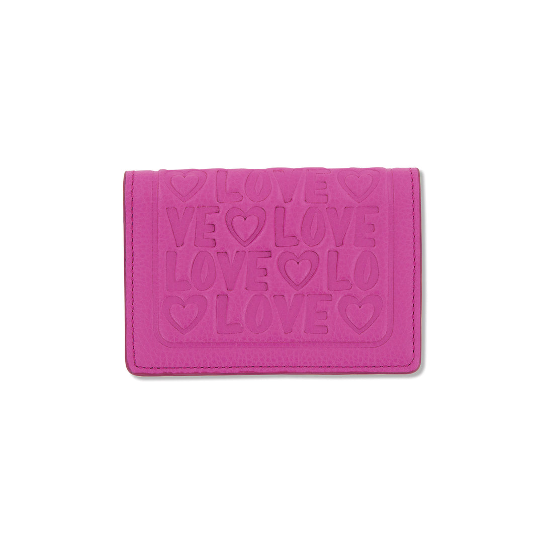 DEEPLY IN LOVE CARD CASE - BUBBLEGUM PINK