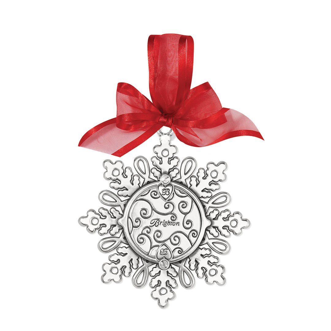 SNOWFLAKE PHOTO DELIGHT ORNAMENT - SILVER