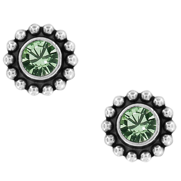 TWINKLE MINI POST EARRINGS - PERIDOT