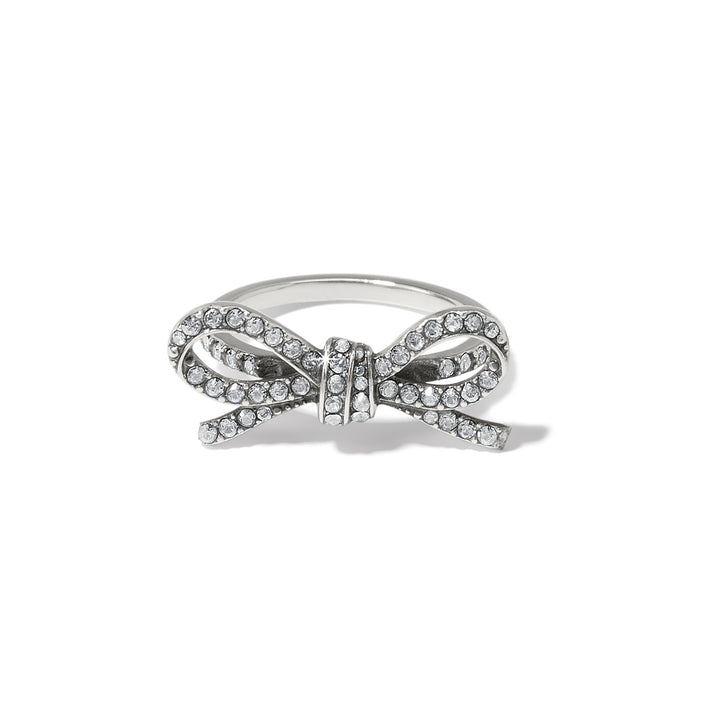 ILLUMINA BOW RING - SILVER - SIZE 8