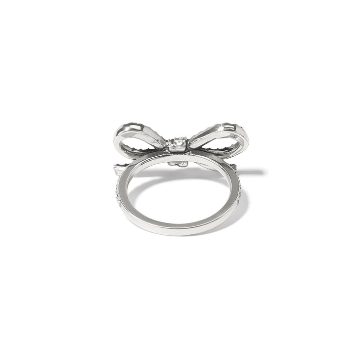 ILLUMINA BOW RING - SILVER - SIZE 8