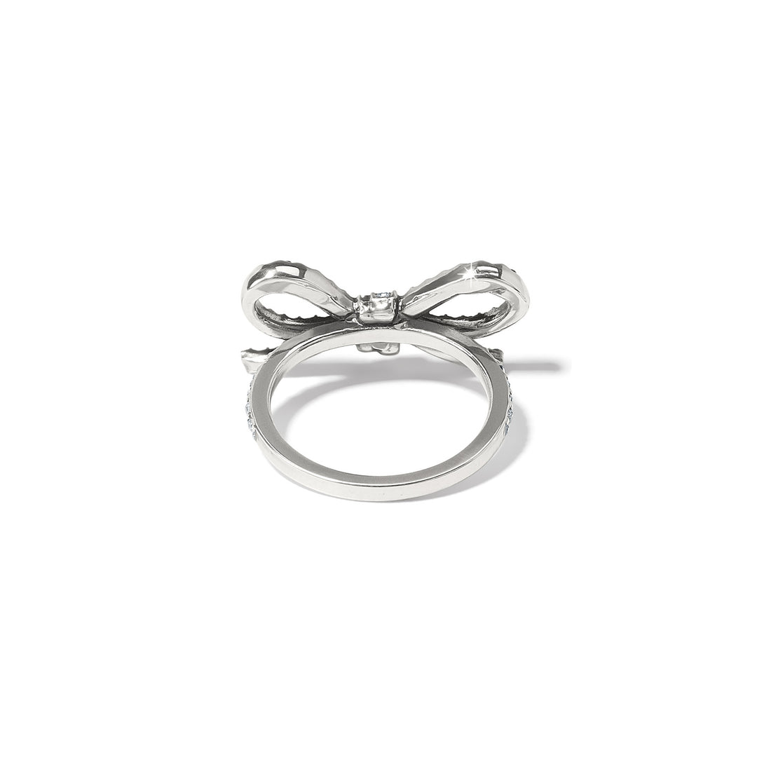 ILLUMINA BOW RING - SILVER - SIZE 6