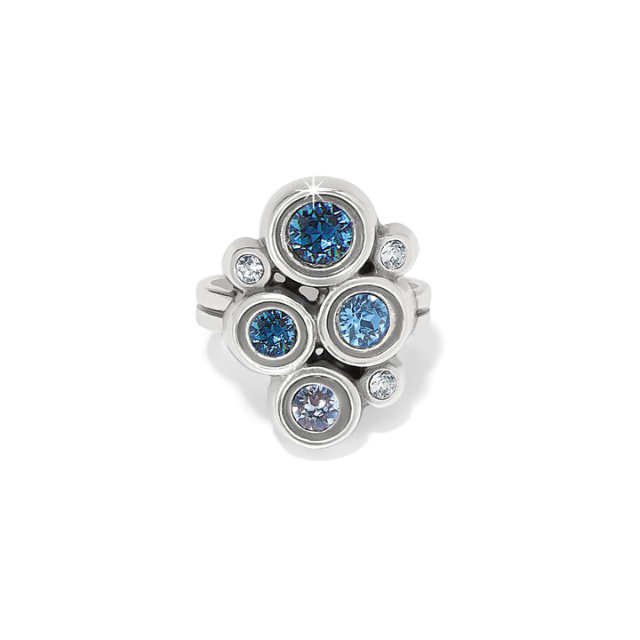 CONSTELLA CLUSTER RING - BLUES - SIZE 8