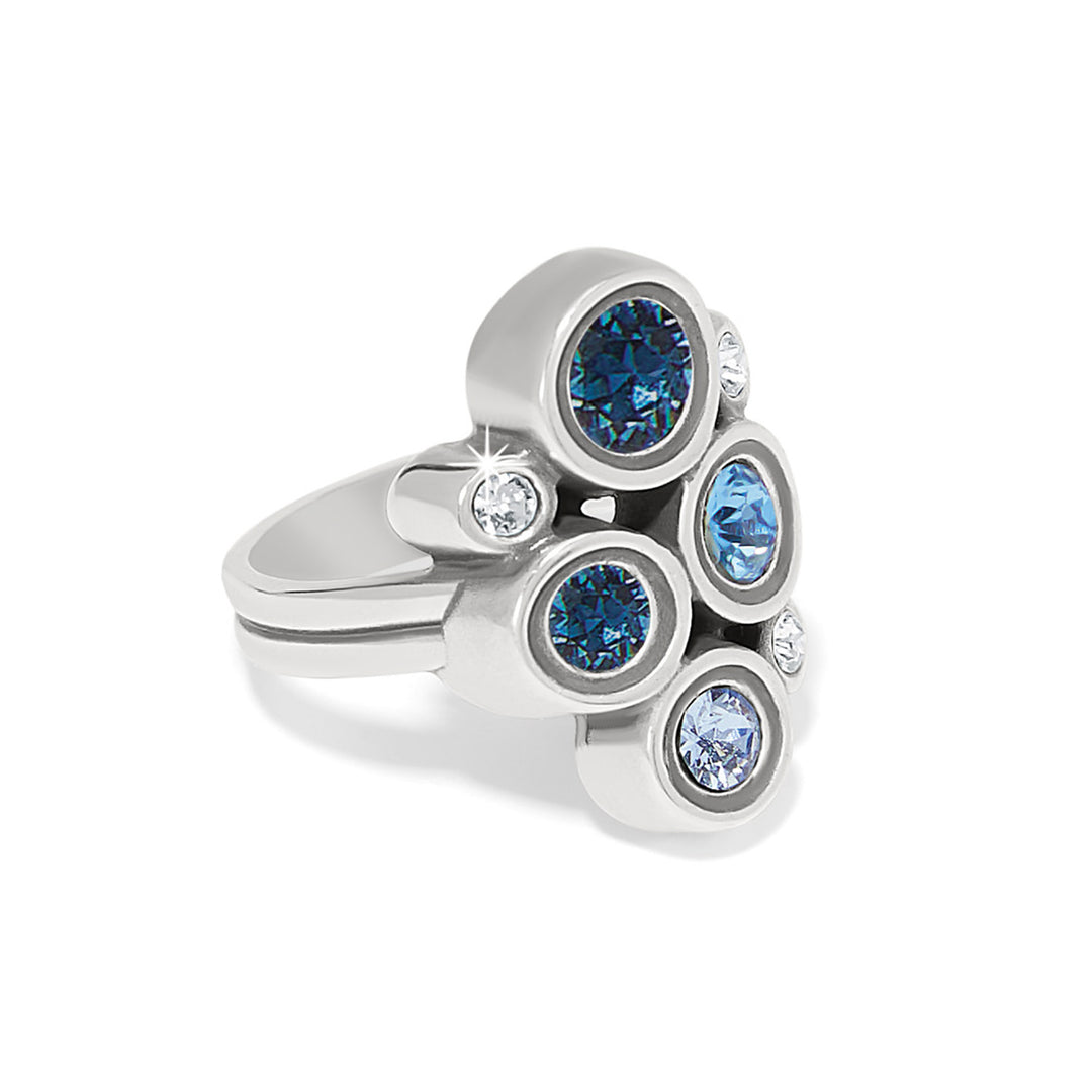 CONSTELLA CLUSTER RING - BLUES - SIZE 8