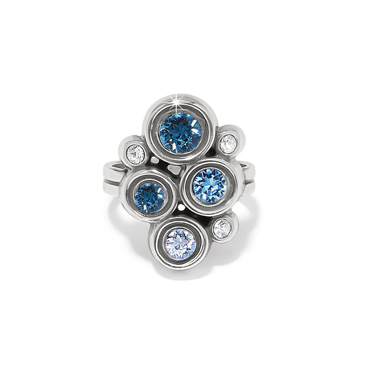 CONSTELLA CLUSTER RING - BLUES - SIZE 8