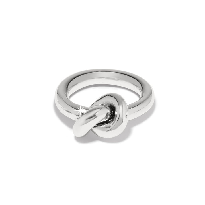 Interlok Single Knot Ring - Silver - Size 6