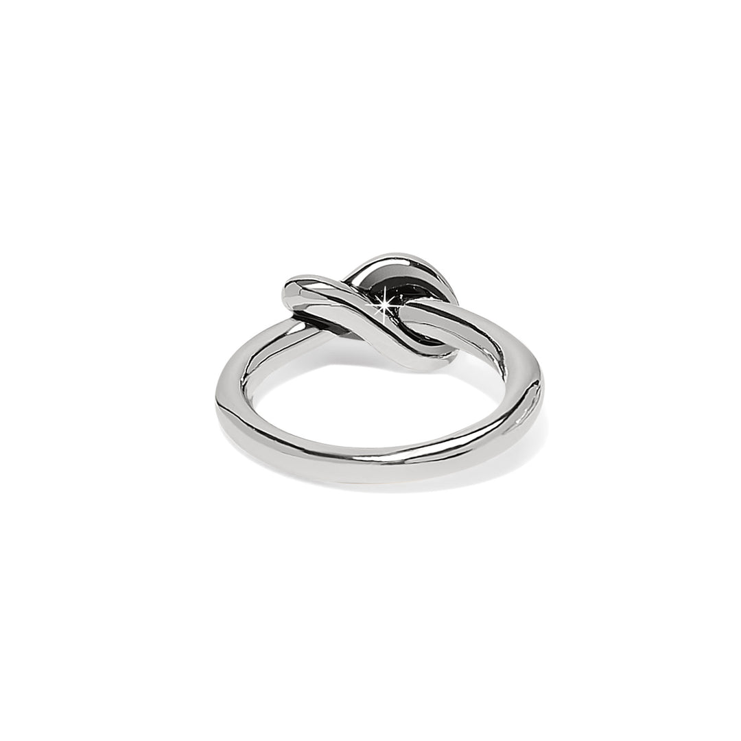 Interlok Single Knot Ring - Silver - Size 6