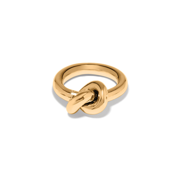 Interlok Single Knot Ring - Gold - Size 6