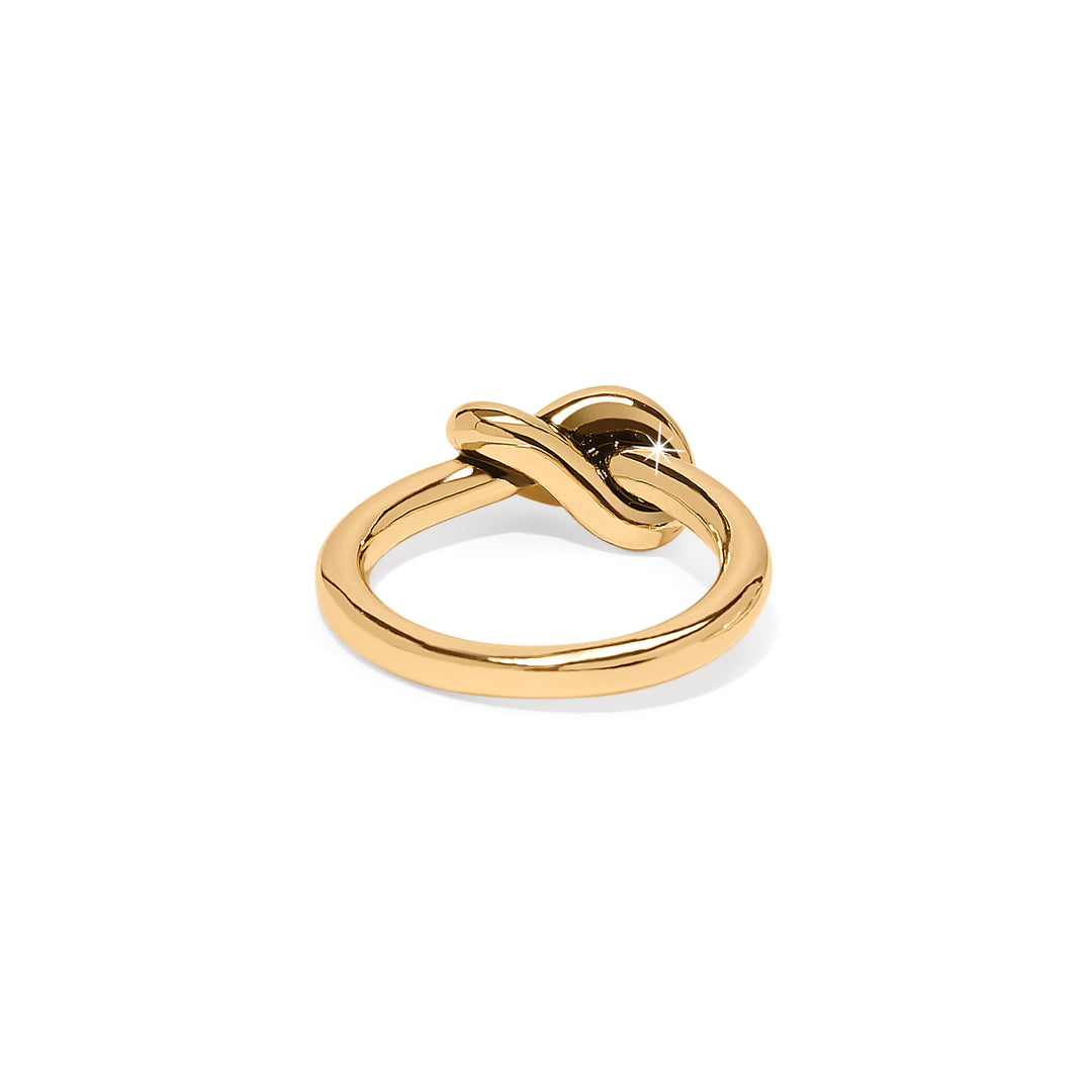 Interlok Single Knot Ring - Gold - Size 6