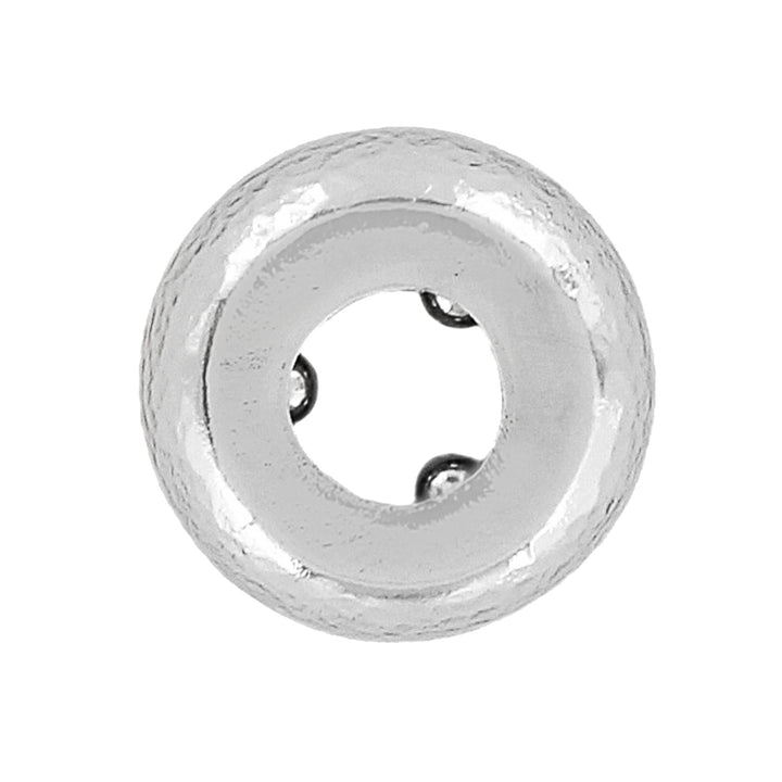 SIL SHINE STPER BEAD - SILVER