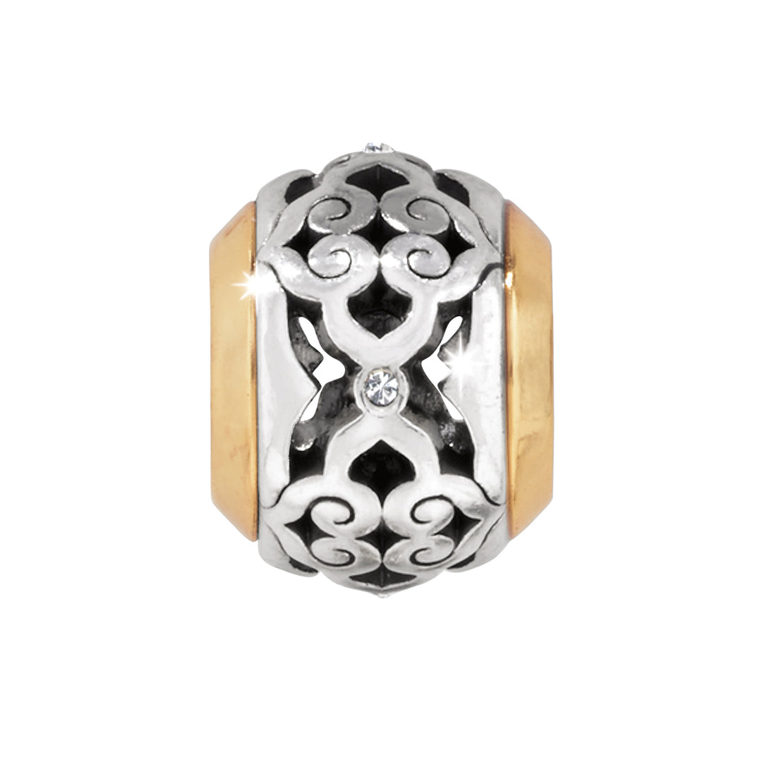 SIL GP INTRIGUE BEAD - SILVER/GOLD
