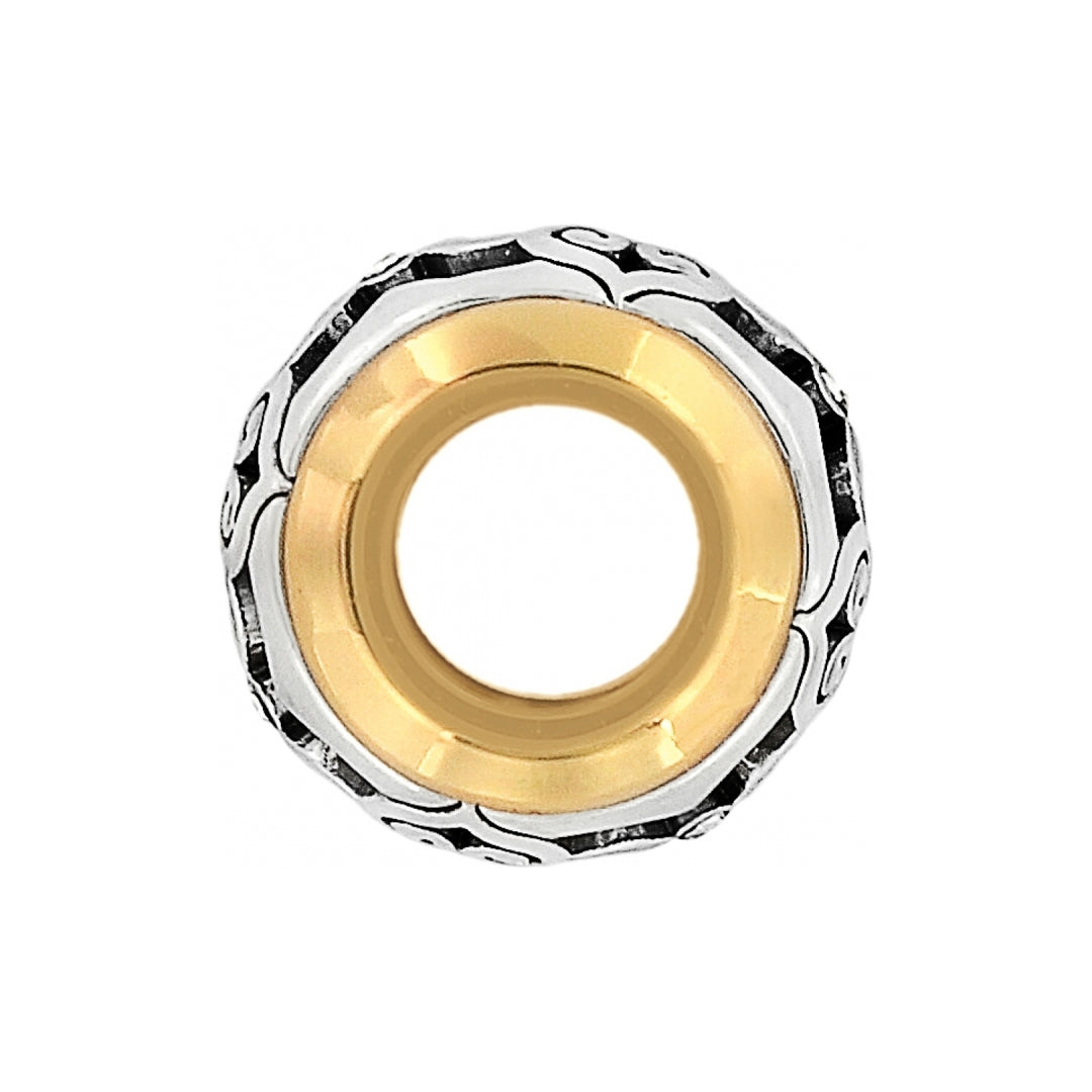 SIL GP INTRIGUE BEAD - SILVER-GOLD