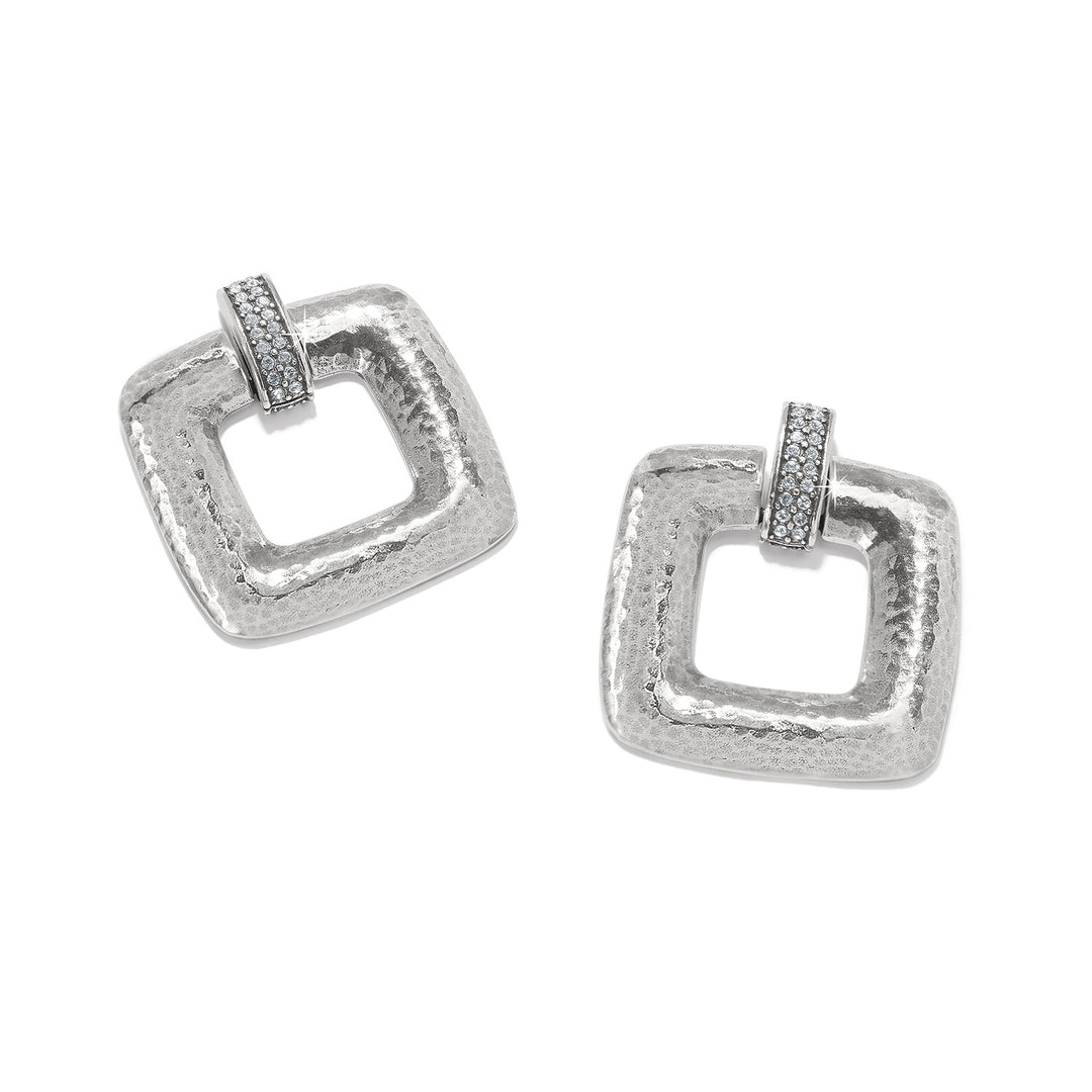 MERIDIAN GEO DEW EARRINGS - SILVER