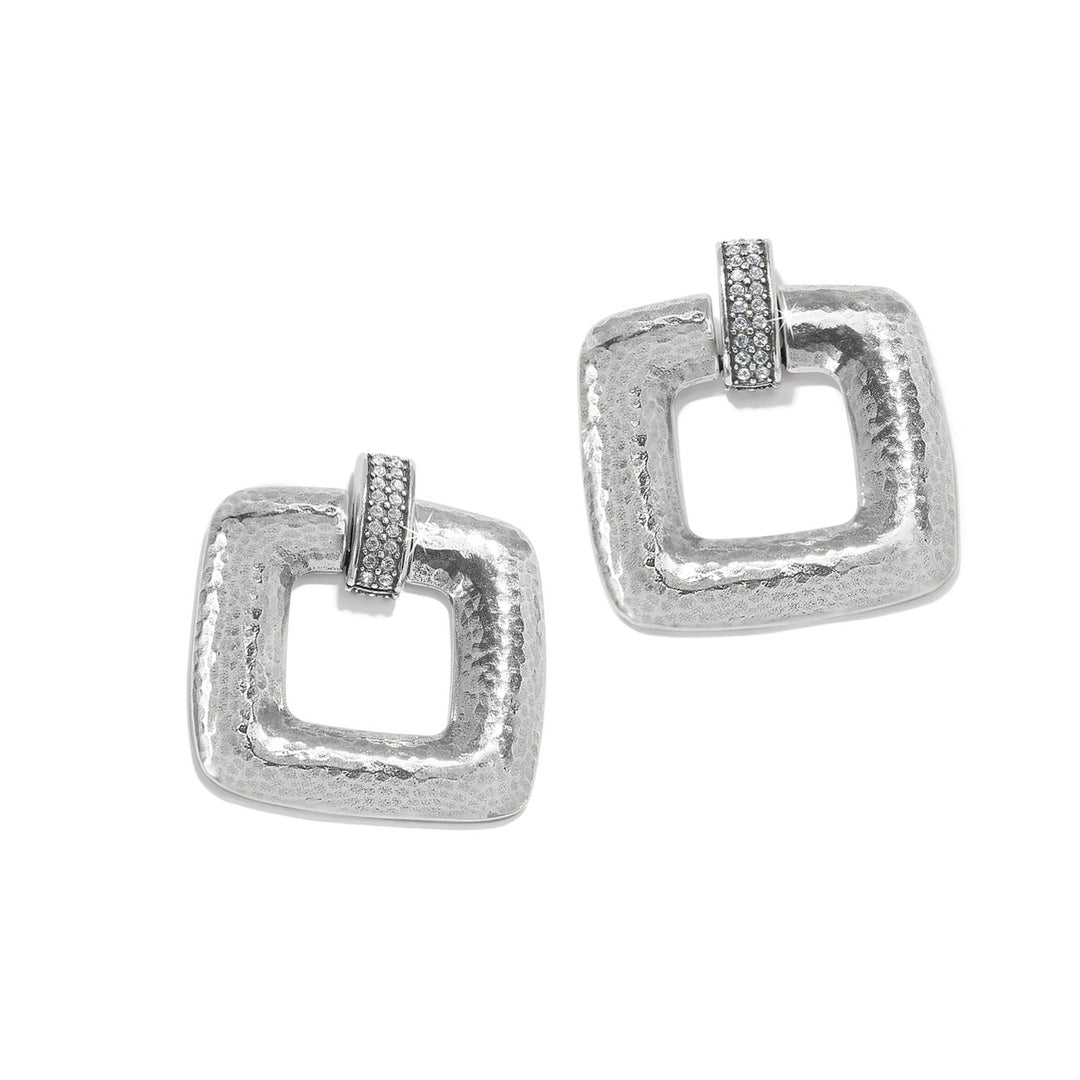 MERIDIAN GEO DEW EARRINGS - SILVER