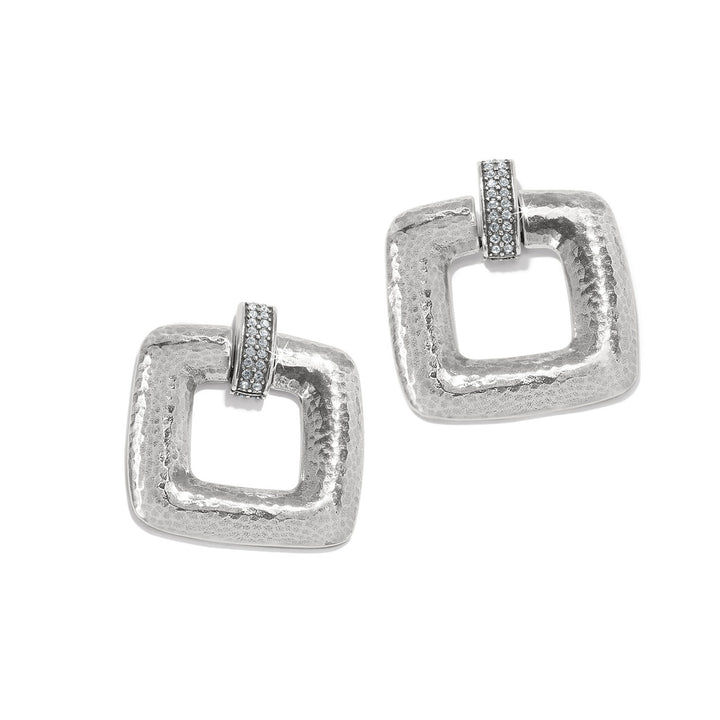 MERIDIAN GEO DEW EARRINGS - SILVER