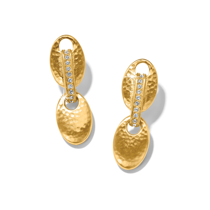 MERIDIAN ORBIT POST DROP EARRINGS - GOLD