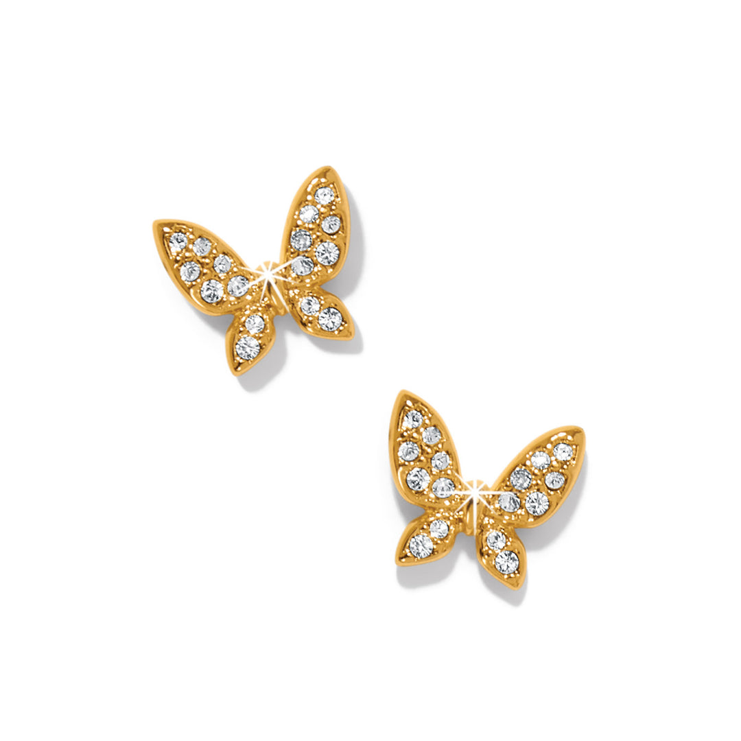 ENCHANTING BUTTERFLY POST EARRINGS - GOLD