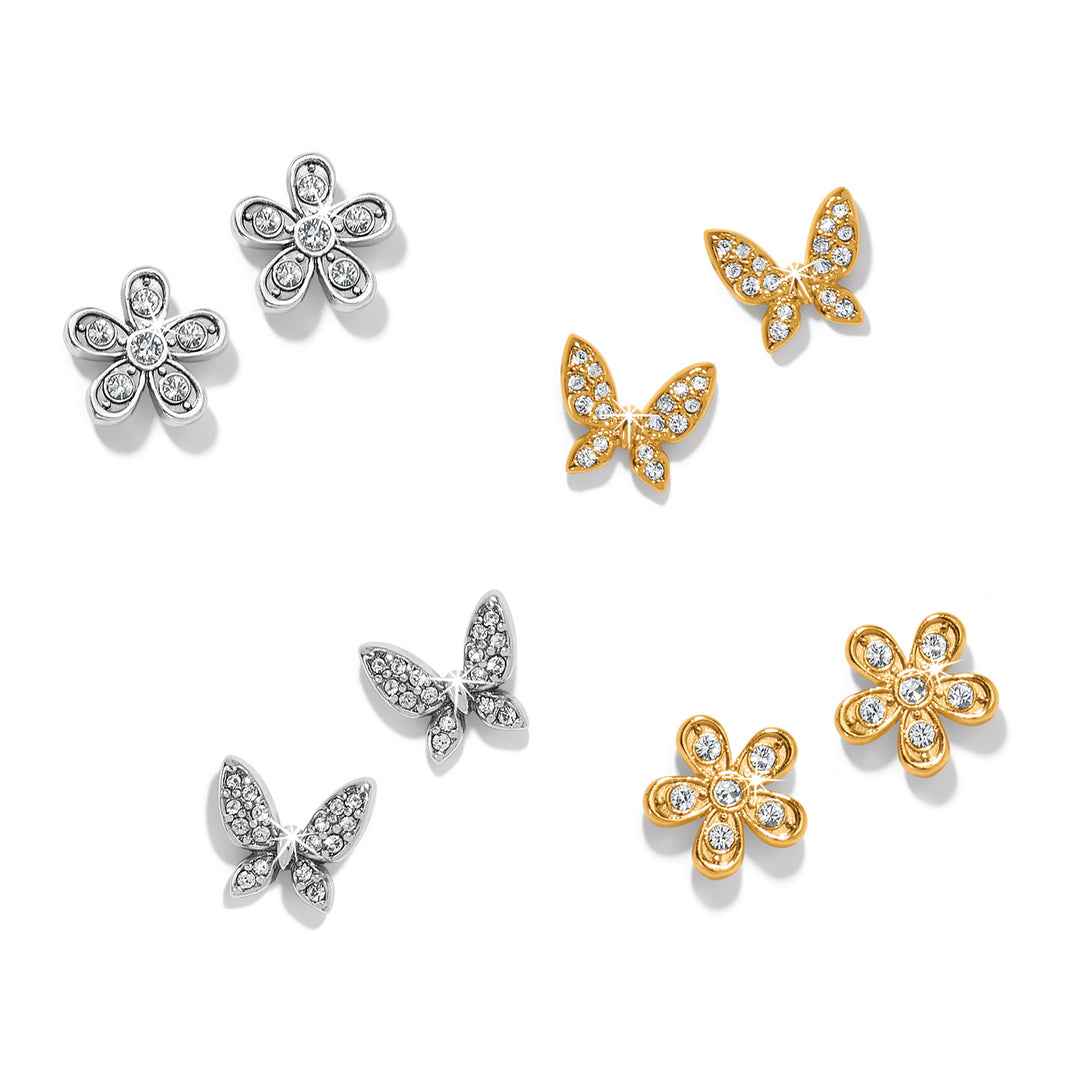 ENCHANTING BUTTERFLY POST EARRINGS - GOLD