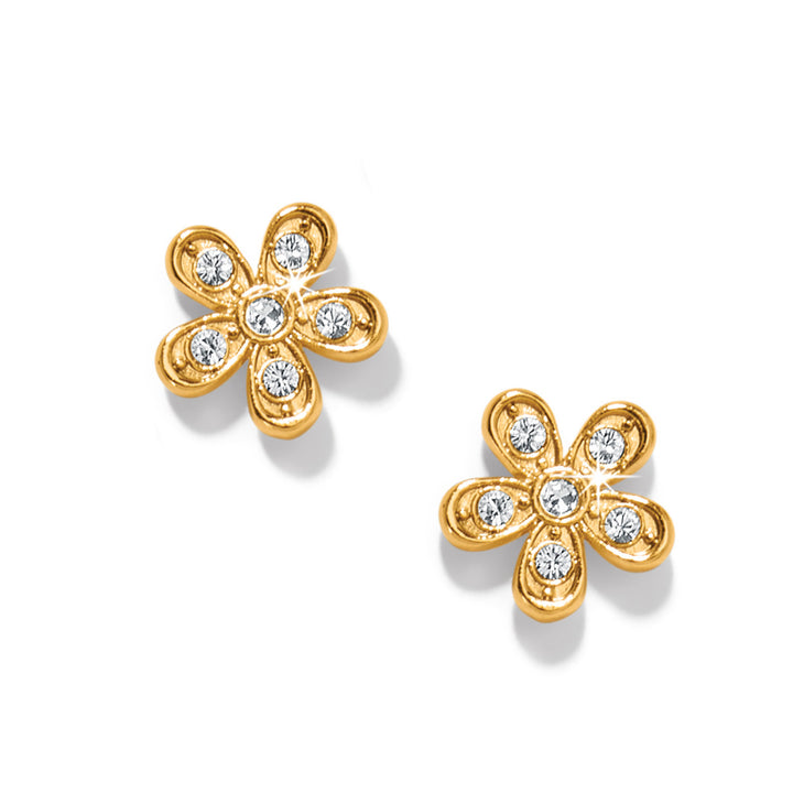 ENCHANTING FLOWER POST EARRINGS - GOLD