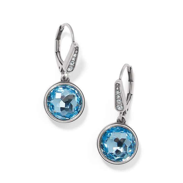 MERIDIAN AURORA LEVERBACK EARRINGS - AQUA