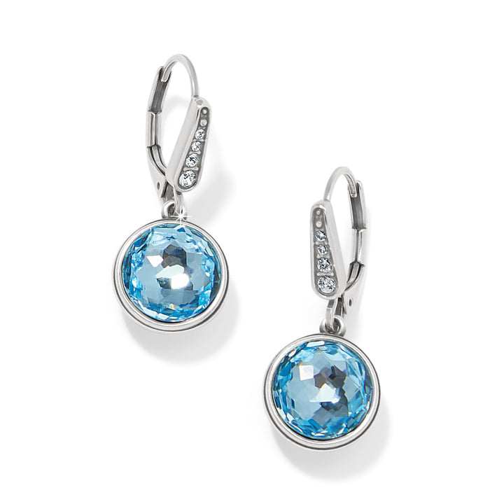 MERIDIAN AURORA LEVERBACK EARRINGS - AQUA