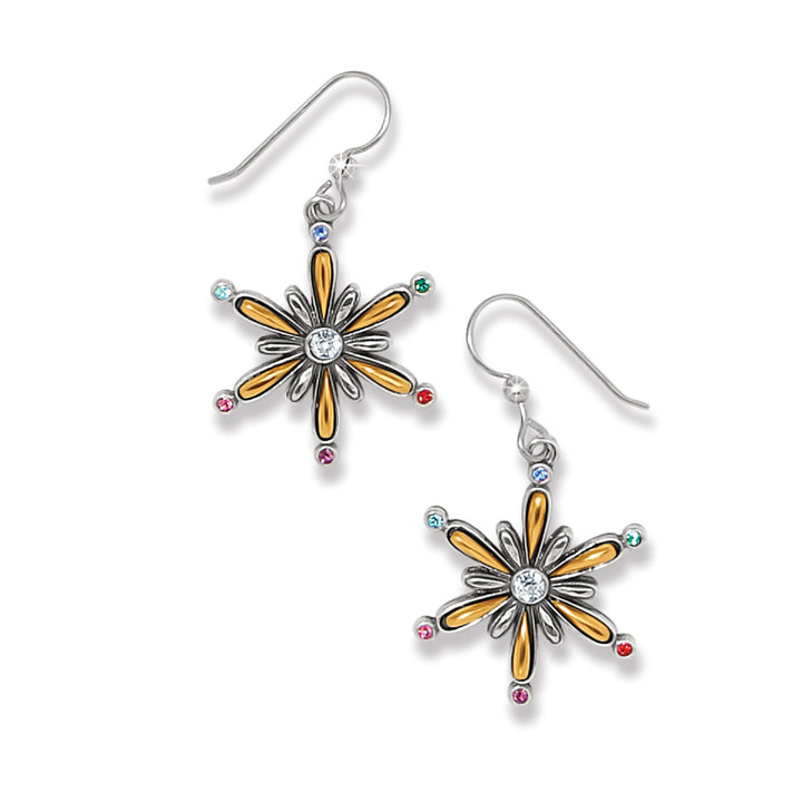 TWILIGHT SHINE HUES FRENCH WIRE EARRINGS - SILVER-GOLD