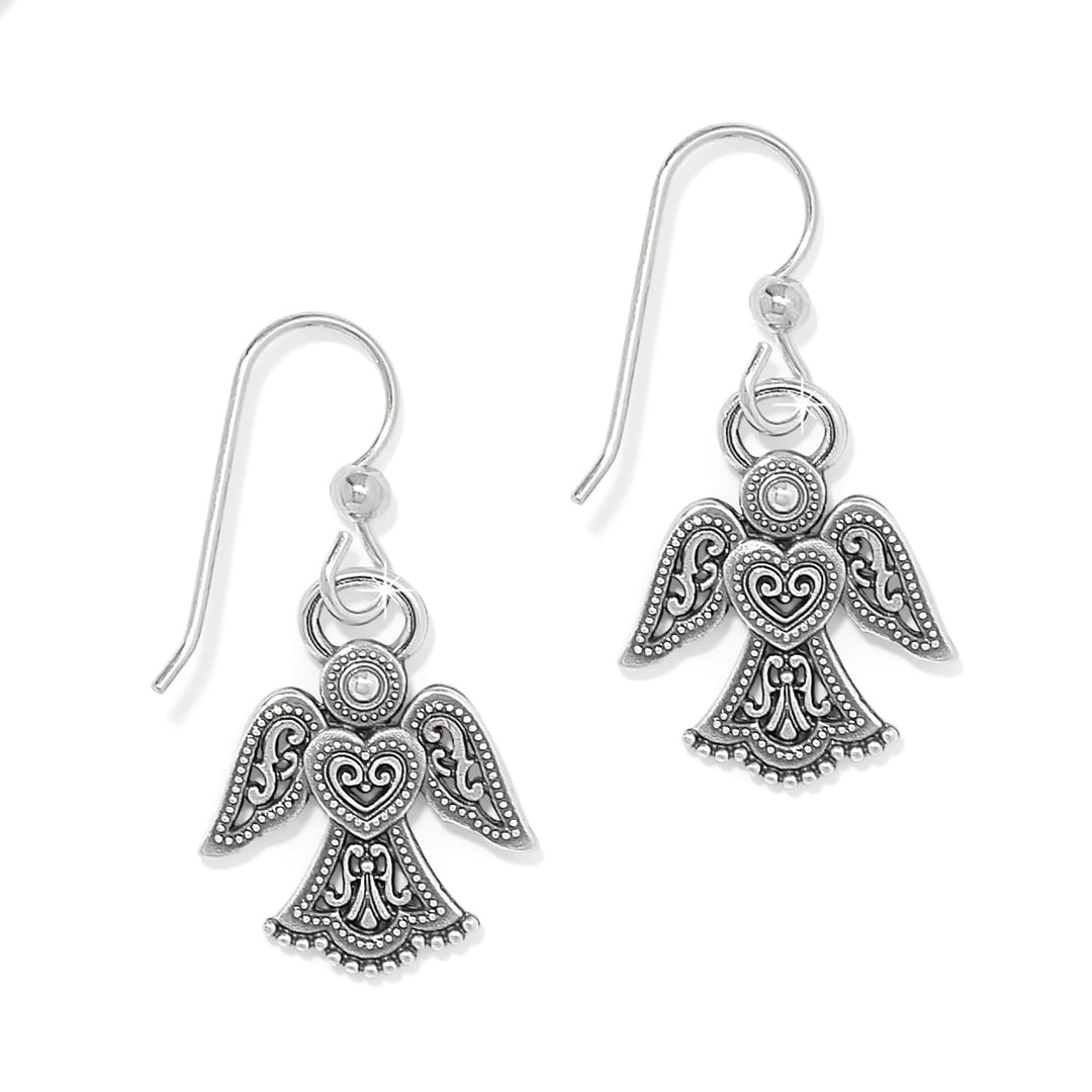 LOVING ANGEL FRENCH WIRE EARRINGS - SILVER-GOLD