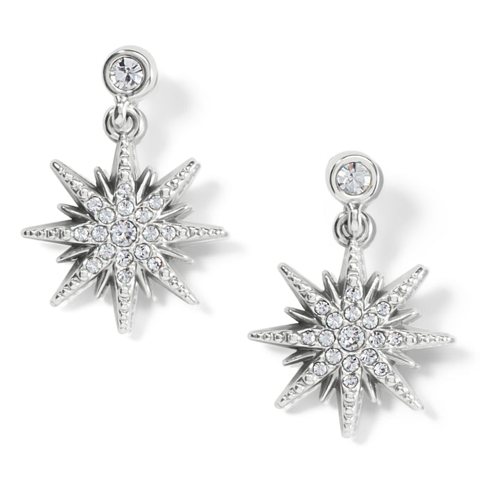 RADIANT STAR POST EARRINGS - SILVER