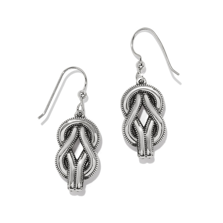 INTERLOK HARMONY TWO TONE FRENCH WIRE EARRINGS - SILVER-GOLD