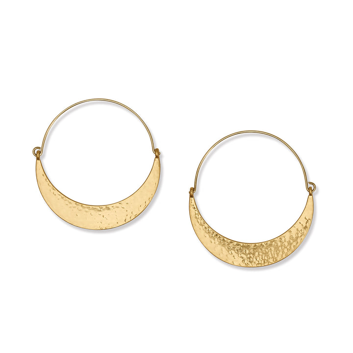 PALM CANYON LARGE HOOP EARRINGS - GOLD