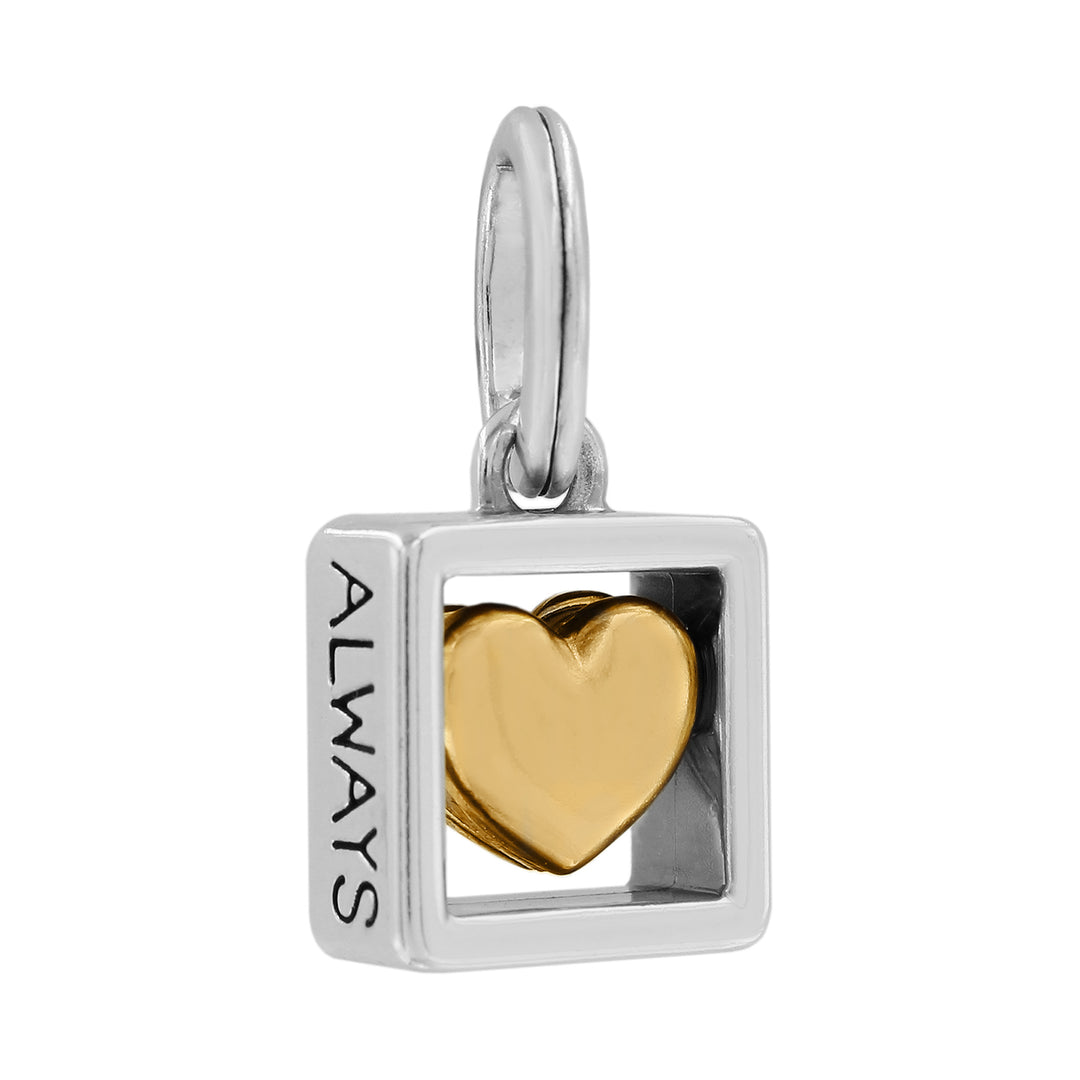 LOVE ALWAYS CHARM - SILVER-GOLD