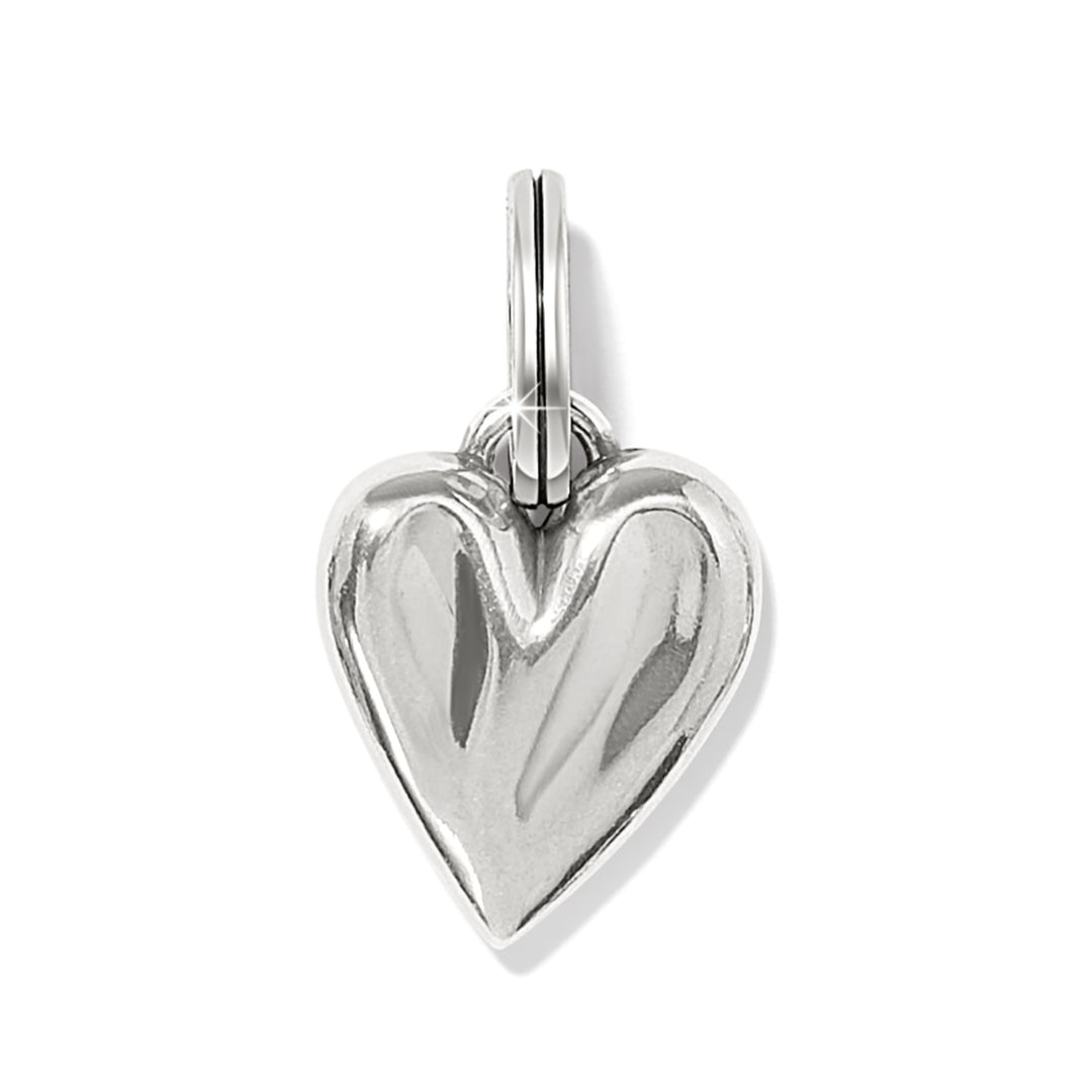 CASCADE HEART CHARM - SILVER-GOLD