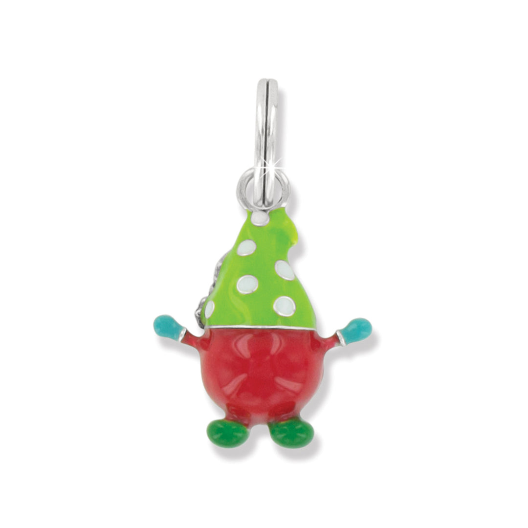 YULETIDE GNOME CHARM - SILVER-MULTI