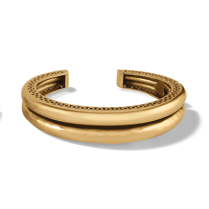 INNER CIRCLE DOUBLE HINGED BANGLE - GOLD