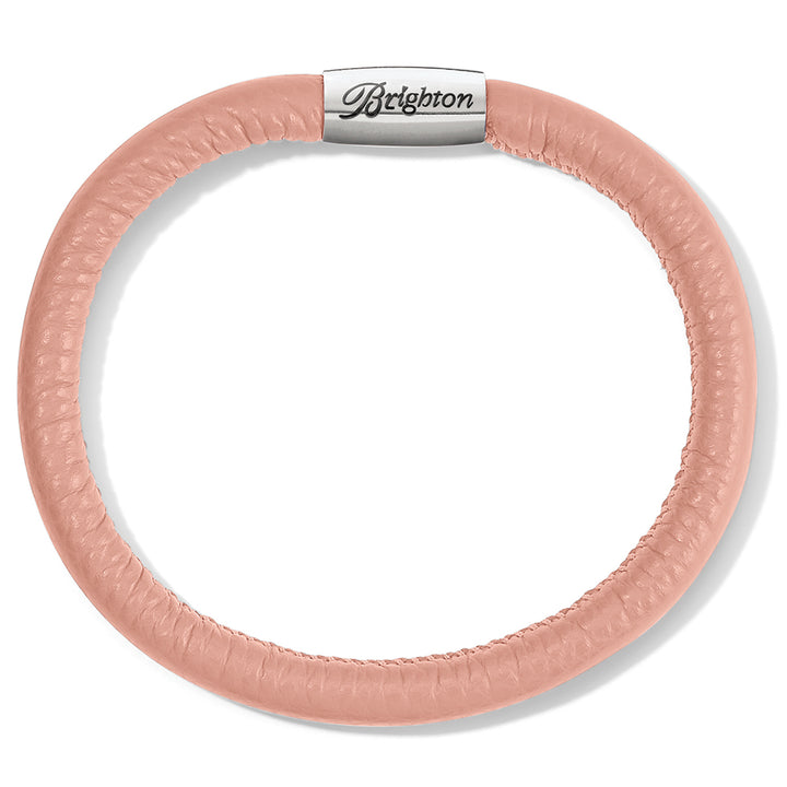 PINK SAND WOODSSTOCK LEATHER BRACELET - S/M