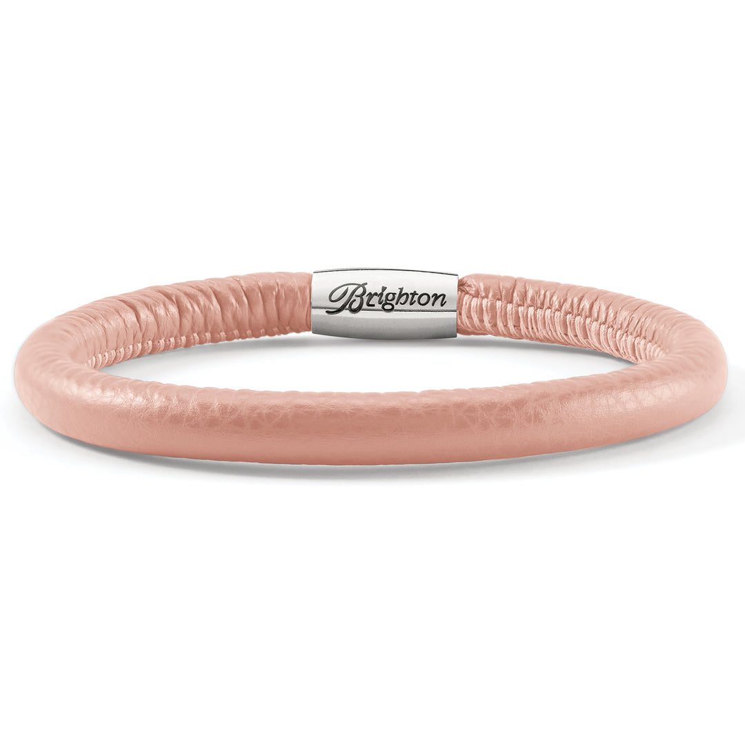 PINK SAND WOODSSTOCK LEATHER BRACELET - S/M