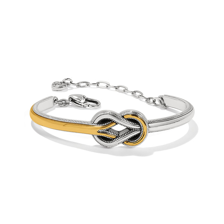 INTERLOK HARMONY TWO TONE BAR BRACELET - SILVER