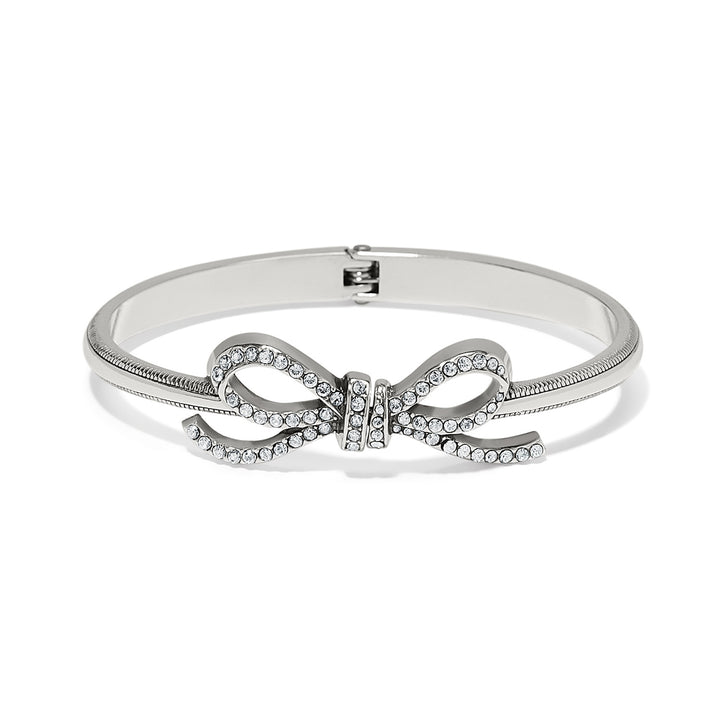 ILLUMINA BOW HINGED BANGLE - SILVER